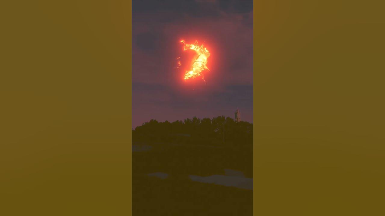 Meteor shower accidentally hits the moon!(not real)#shorts