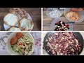 Что готовила на неделе | фасоль | сосиски в тесте | грецький салат | крабовый салат |мариную курицу