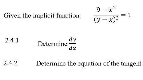 Mathematics N5 IMPLICIT FUNCTIONS - DIFFERENTIATION APRIL 2023 QUESTION 2 @mathszoneafricanmotives