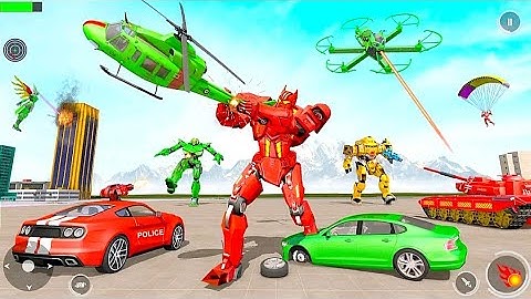 POLICE TANK ROBOT TRANSFORM 3D GAMES #2 - ANDROID GAMEPLAY