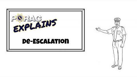 PORAC Explains - De-escalation
