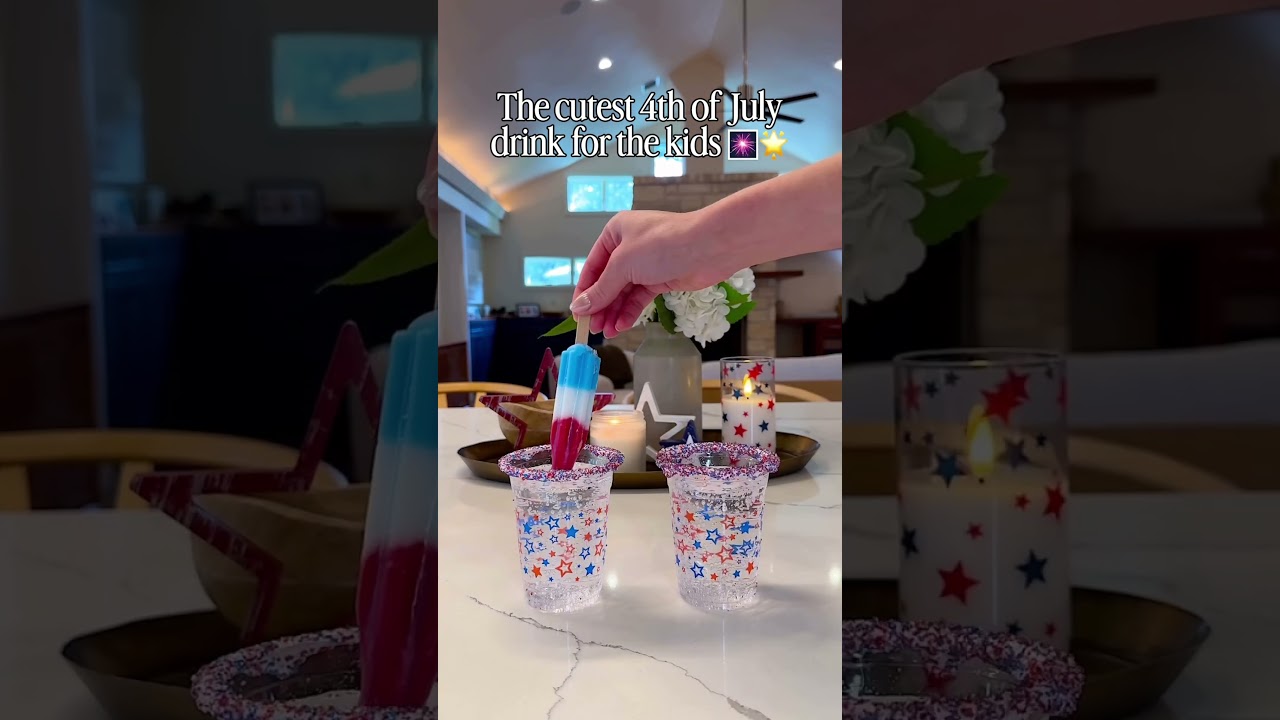 Kid Friendly 4th of July Drink Idea 🎆🌟