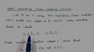 ACC holds for ideals  in P.I.D # Modern Algebra # Arumugan # Issac