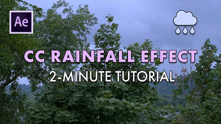 CC Rainfall Effect in Adobe After Effects | Quick 2-Minute Tutorial