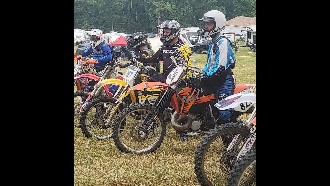 AHRMA cross country racing Ashcraft 2024 riding my 1999 KTM 250SX - YouTube