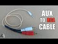 How to make AUX to RCA cable | Mobile to woofer system connector