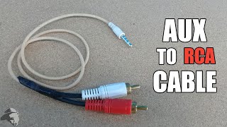 How to make AUX to RCA cable Mobile to woofer system connector