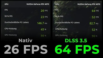 Unreal Engine 5.3 RTX 4070 Benchmark Nativ vs DLSS 3.5 4k 1440p 1080p