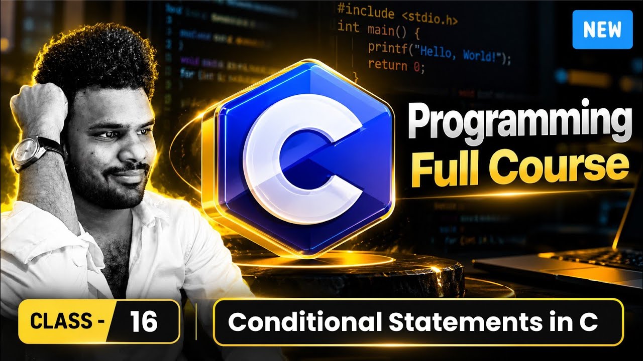 C Language Class 16 Tutorial | Conditional Statements Part 1 in Telugu ...