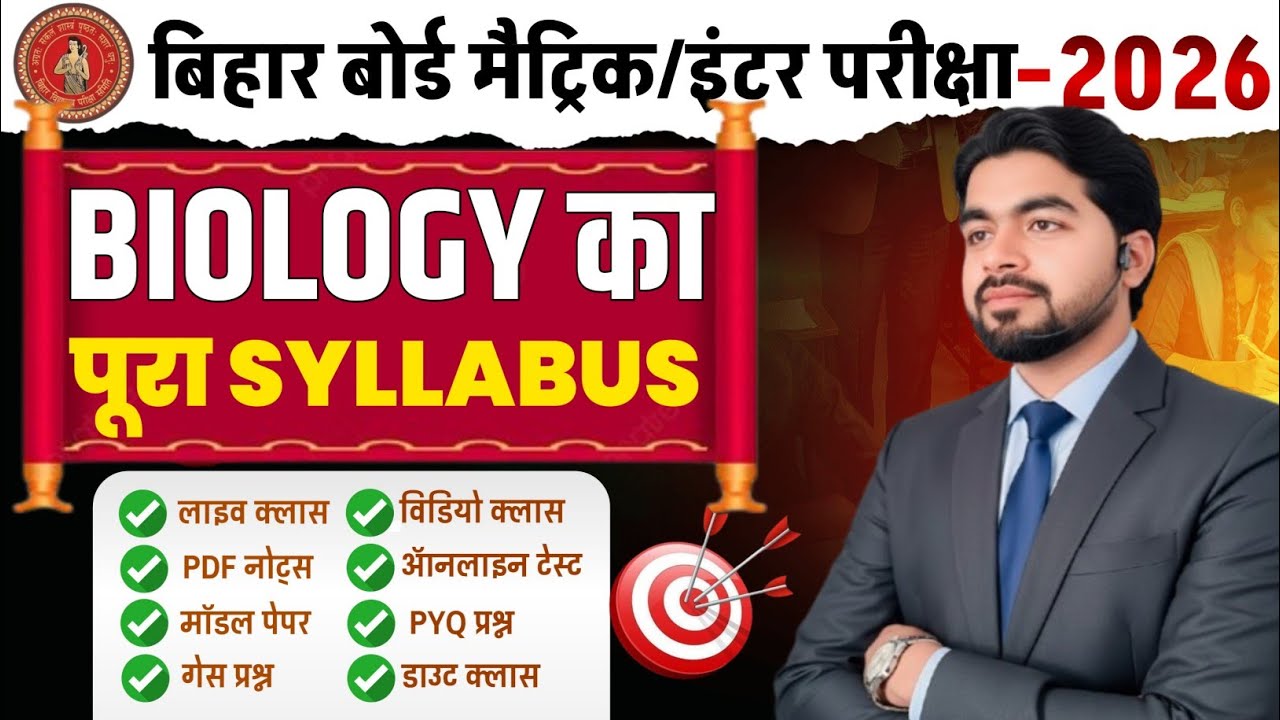 Class 12 Biology Full Syllabus 2026 | NCERT | CBSE | Bihar Board |Complete Biology Syllabus|NTA WALA