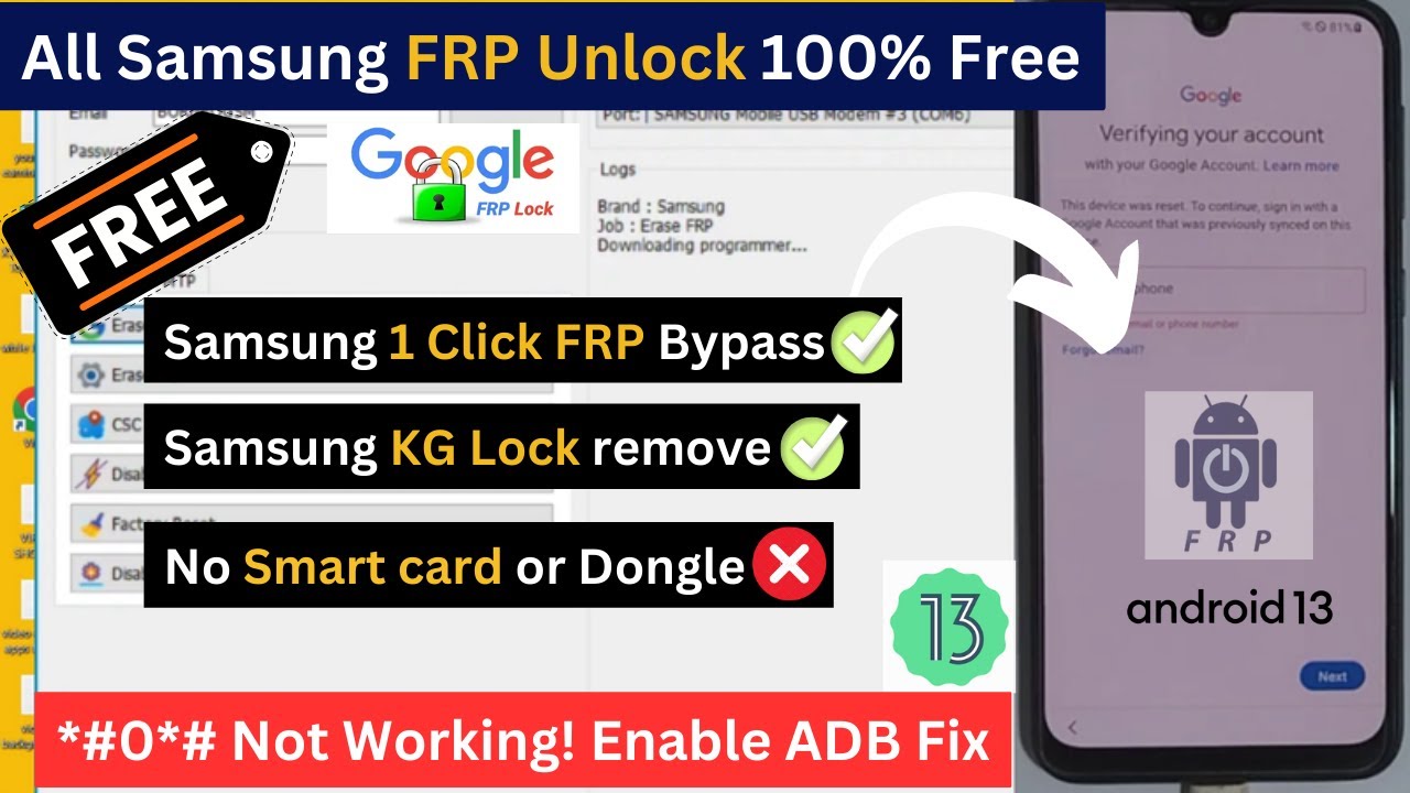 Samsung Frp Bypass Tool New 2023 - Download 100% Working