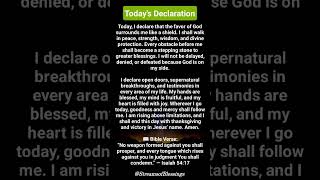 Say these declarations over your day. #shortsfeed #godsword #christianshorts #declaration