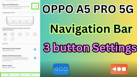 Oppo A5 Pro 5G Navigation Bar Settings | Oppo CPH2695 Back Button Setting #bkffofficial1