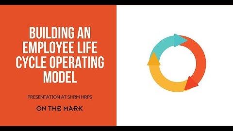 Employee Life Cycle Operating Model for HR