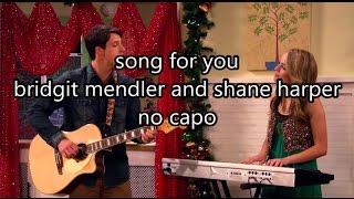 song for you bridgit medler & shane harper good luck charlie lyrics and chords