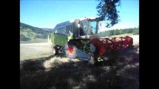 Moisson/Claas medion 340 et coupe repliable/ Lerigneux 2016