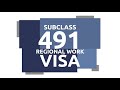 NEW Skilled Work Regional 491 Visa & Permanent 191 Visa Pathway