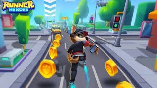 Runner Heroes Video Game - Cat Run Endless Running Android Gameplay - New Cat Game screenshot 5