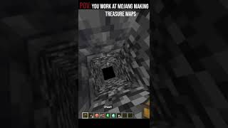 POV:You work at mojang treasure maps | #minecraft #shorts #memes