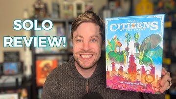 Citizens Of The Spark Board Game - Solo Review!