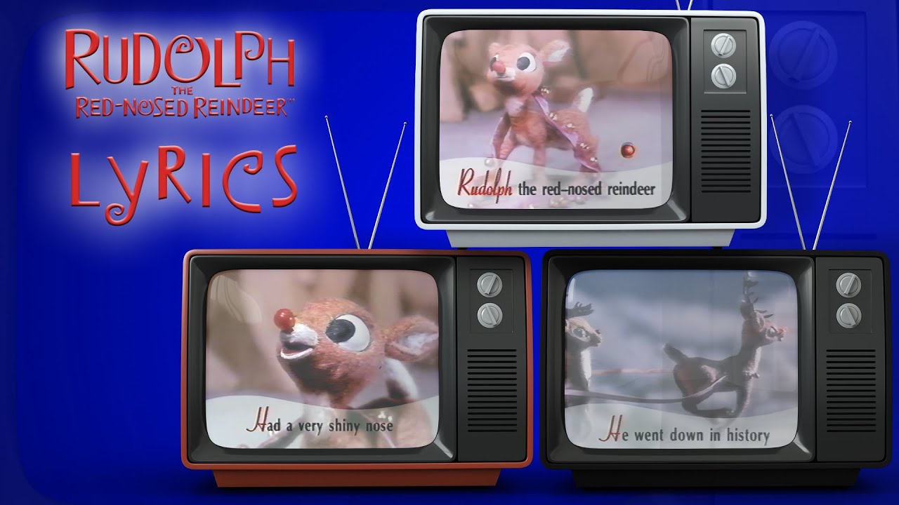 Rudolph The Red Nosed Reindeer Singalong with on Screen Lyrics - YouTube