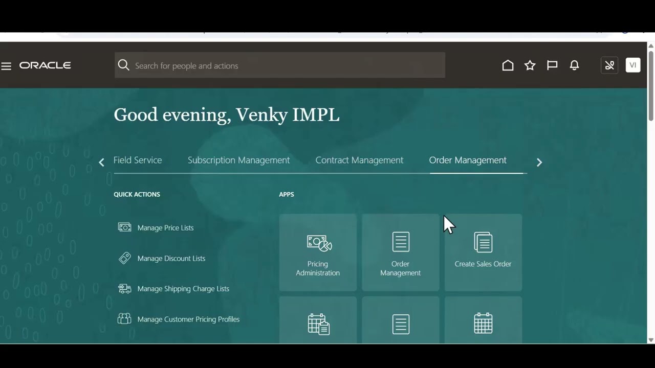 Oracle Cloud RMA Order Process / Fusion RMA