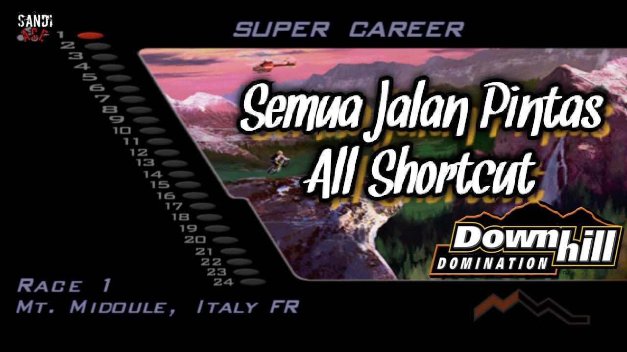 Semua Jalan Pintas | All Shortcut | Downhill Domination | PS2 | PCSX2