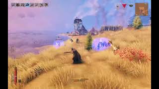 Valheim - Blackmetal Battleaxe vs. Fuling village