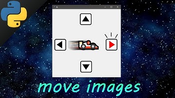 Python tkinter GUI move images w/ keys 🏎️