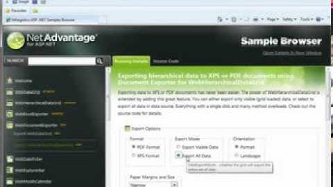 Infragistics Document Engine Web Document Exporter