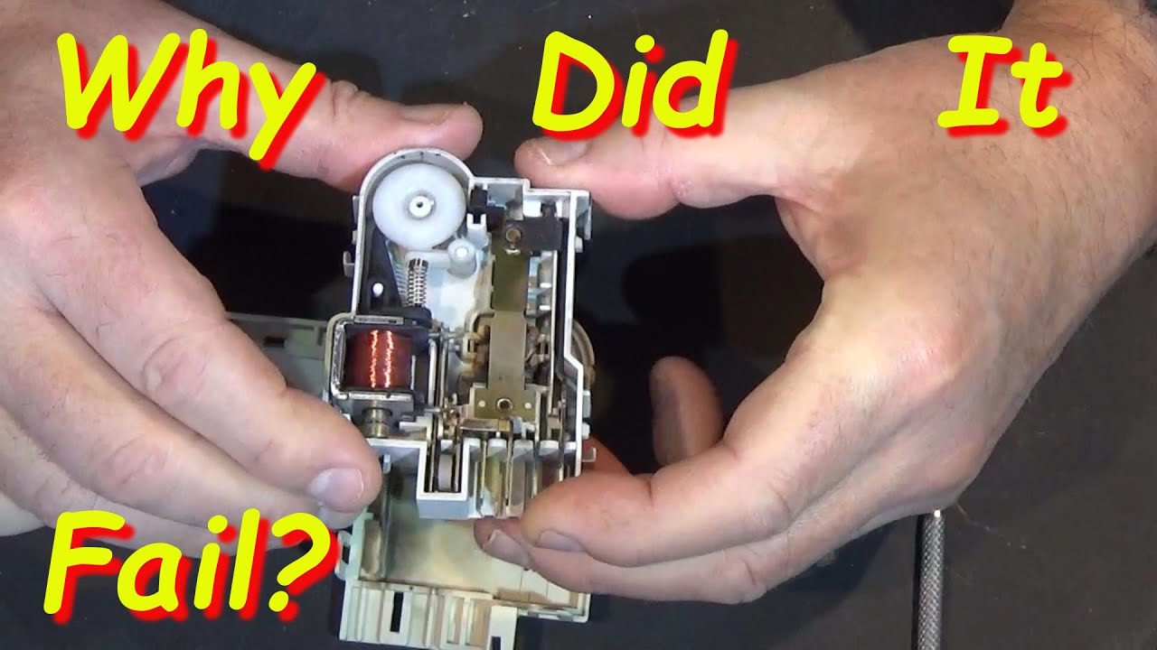 Zanussi Washing Machine Door Latch Teardown YouTube