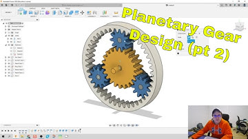 Planetary Gear Design (pt 2) - Day 94 of 100 Autodesk Fusion 360 Journey