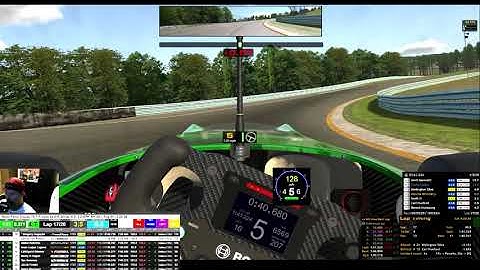 IRacing Dallara F3 at Watkins Glen Lap 1:40.712 using Quadstick