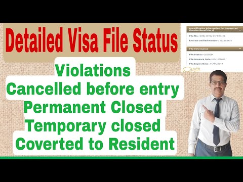 Visa File Validity Status | Cancelled | Violations | Temporary Closed || Easy Smart Forms