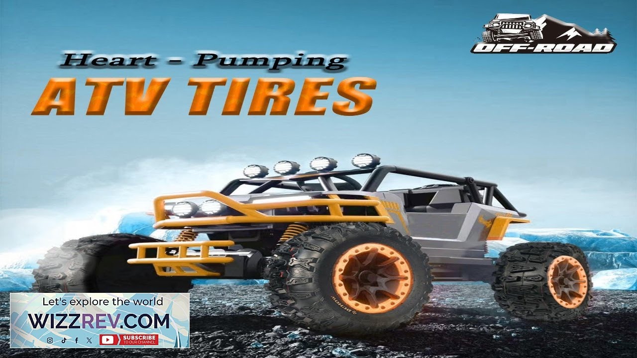 Garvee AT25x10 12 6PR All Terrain ATV Tires Tubeless Off Road 25x10x12 Black