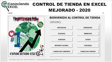 CONTROL De INVENTARIO en EXCEL con Formulario Capitulo 8 (MODIFICADO) - [2020]| CONOCIENDO EXCEL