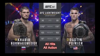 All Action ¦ Khabib Nurmagomedov vs Dustin Poirier Highlights UFC 242 - HD