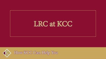 Introduction to the Learning Resource Center at KCC