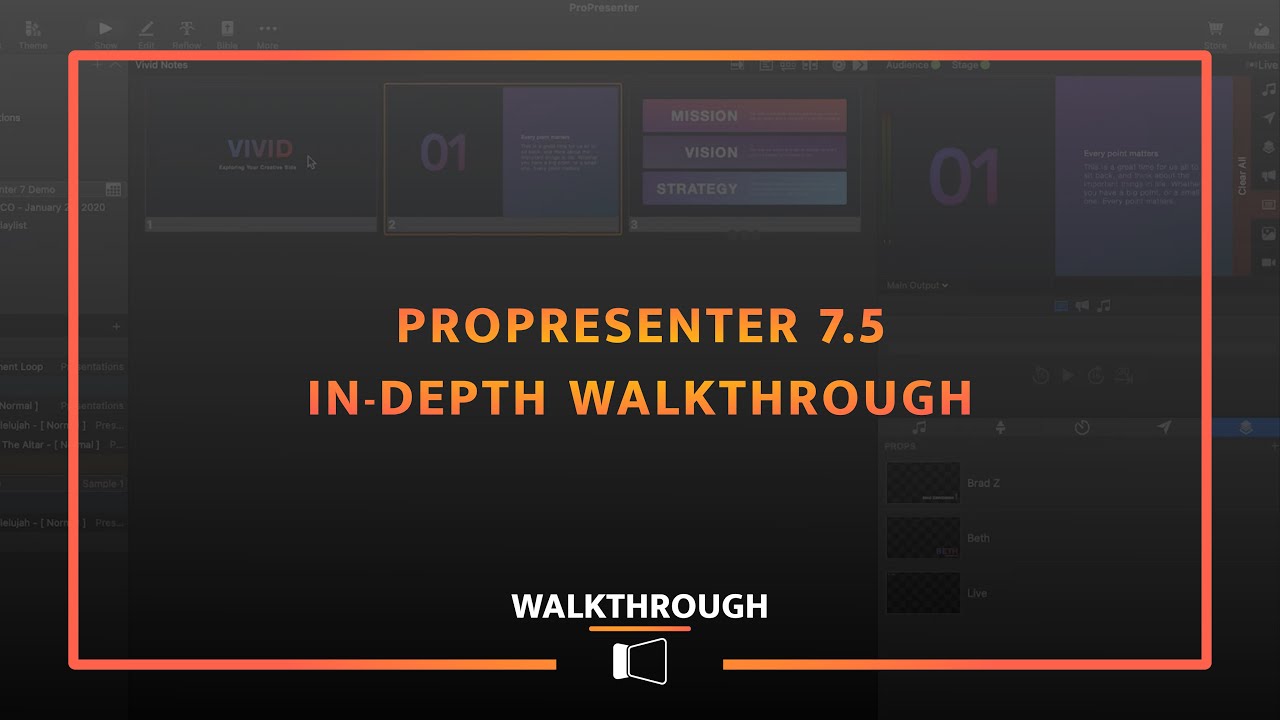 Propresenter Multi View Propresenter 7 multiple outputs - darelooc