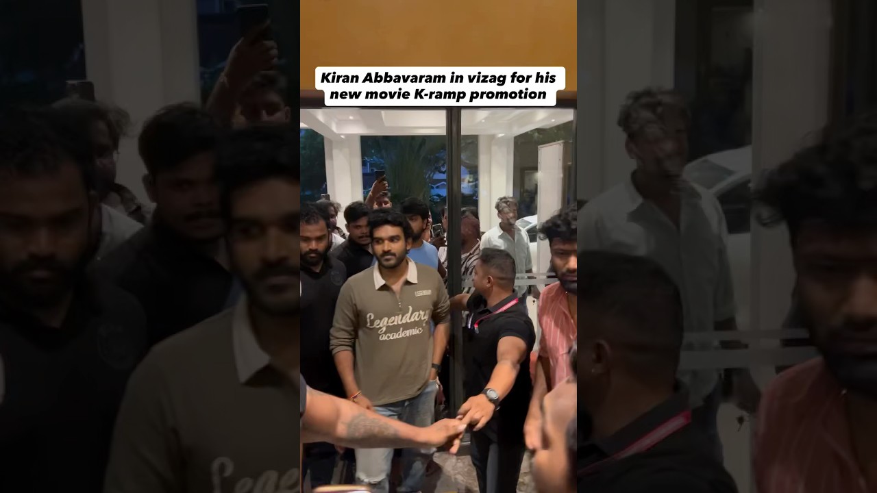 Kiran Abbavaram Spotted in Vizag during his new movie promotion 