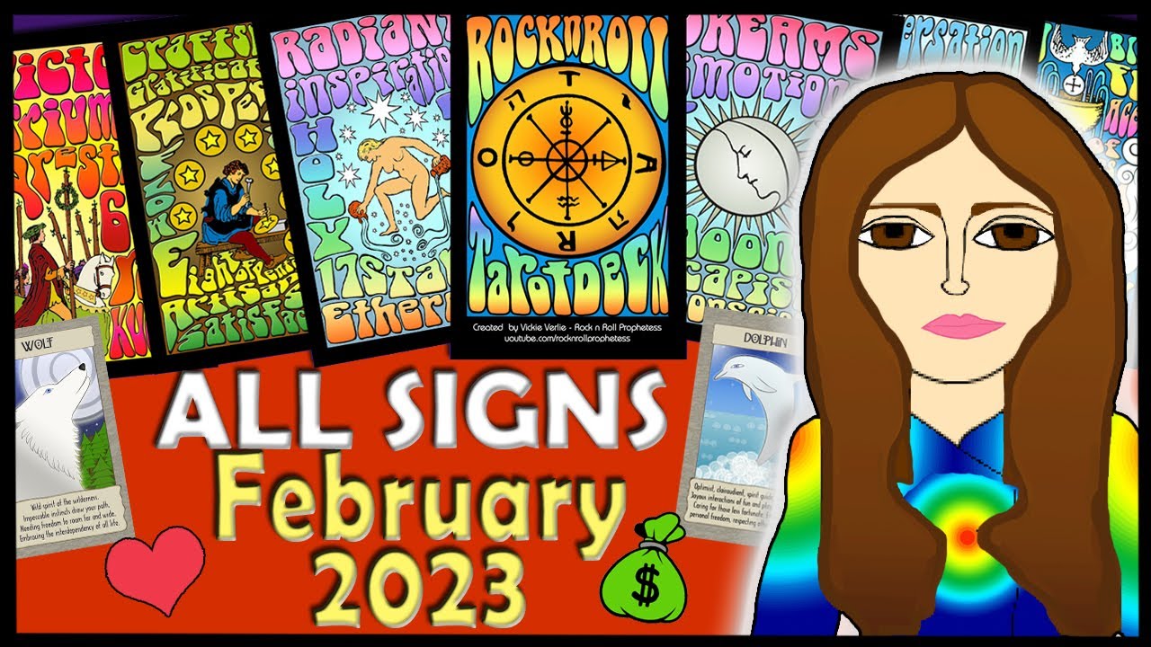 FEBRUARY 2023 All Signs Tarot insights downloads messages Psychic Reading time stamped