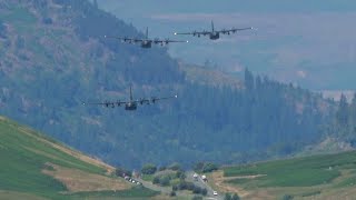 RAF Hercules Farewell Flight  The Lake District LFA17 Dunmail to Ambleside 14/06/2023 [4k]