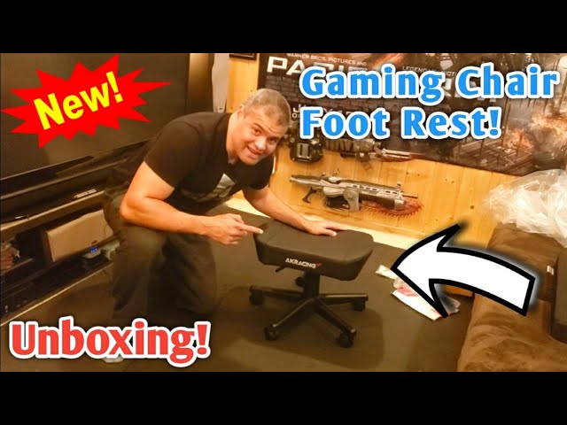 AKRacing PU Leather Footstool Ottoman Foot Rest - Unboxing! 