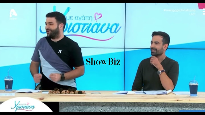 ShowBiz: H Χριστιάνα Αριστοτέλους αναστατώθηκε on air με συνεργάτη της που έκλεγε