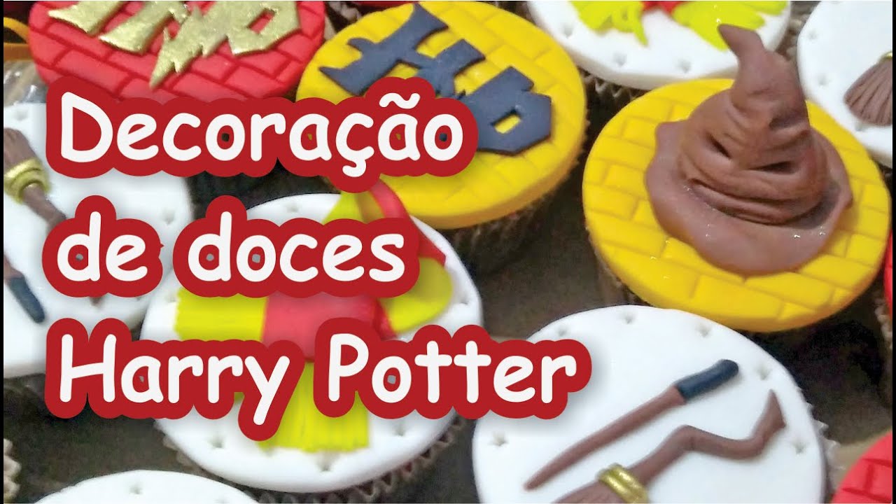 Harry Potter - como fazer decoração de pirulitos e cupcakes