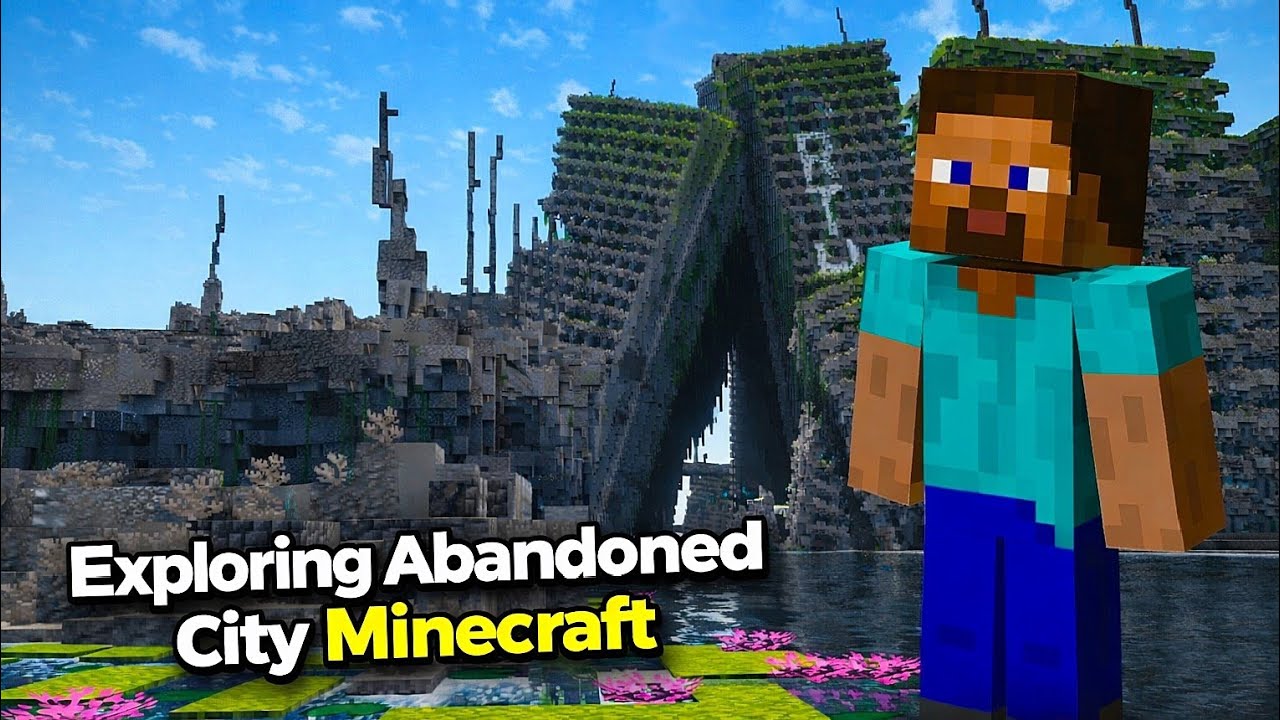 Exploring Old Abandoned City In Minecraft😶 (Fully Horror Abandoned City ...