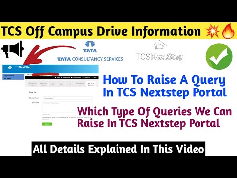 How to raise query in TCS NextStep portal | Which Type Of Queries We Can Raise In Nextstep Portal