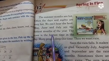 Class-2#Sub-English-Reader#Ch-12Spring is fine(Reading-Book)