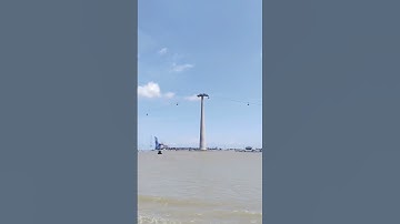 Khi tàu tới đoạn cáp treo Cát Bà thì bấm máy ghi hình đẹp nhất gởi quý vị #cuocsongsaigonvietnam