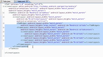 Android Application Development Tutorial - 84 - Tabs setup with TabHost